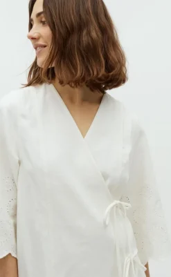 Kjole - Antaja Scallop-G - White Kjoler