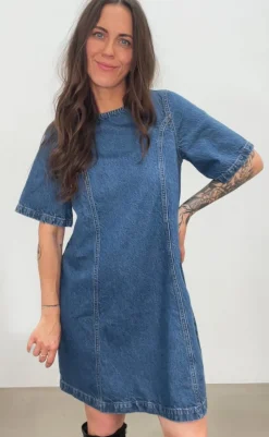 Sale Kjole - Faunea - Vintage blue Wash Kjoler