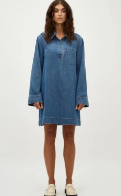 Discount Kjole - Fialeo-G - Mid Vintage Blue Kjoler