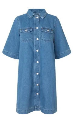 Clearance Kjole - G-Mira - Mid Vintage Blue Kjoler