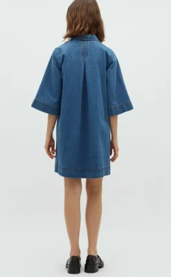 Outlet Kjole - Mera-G - Midt Blue Dot Kjoler