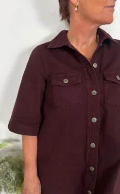 Outlet Kjole - Mira-G - Dark Burgendy Kjoler