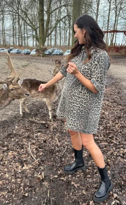 Outlet Kjole - Mira-G - Leopard Mist Kjoler