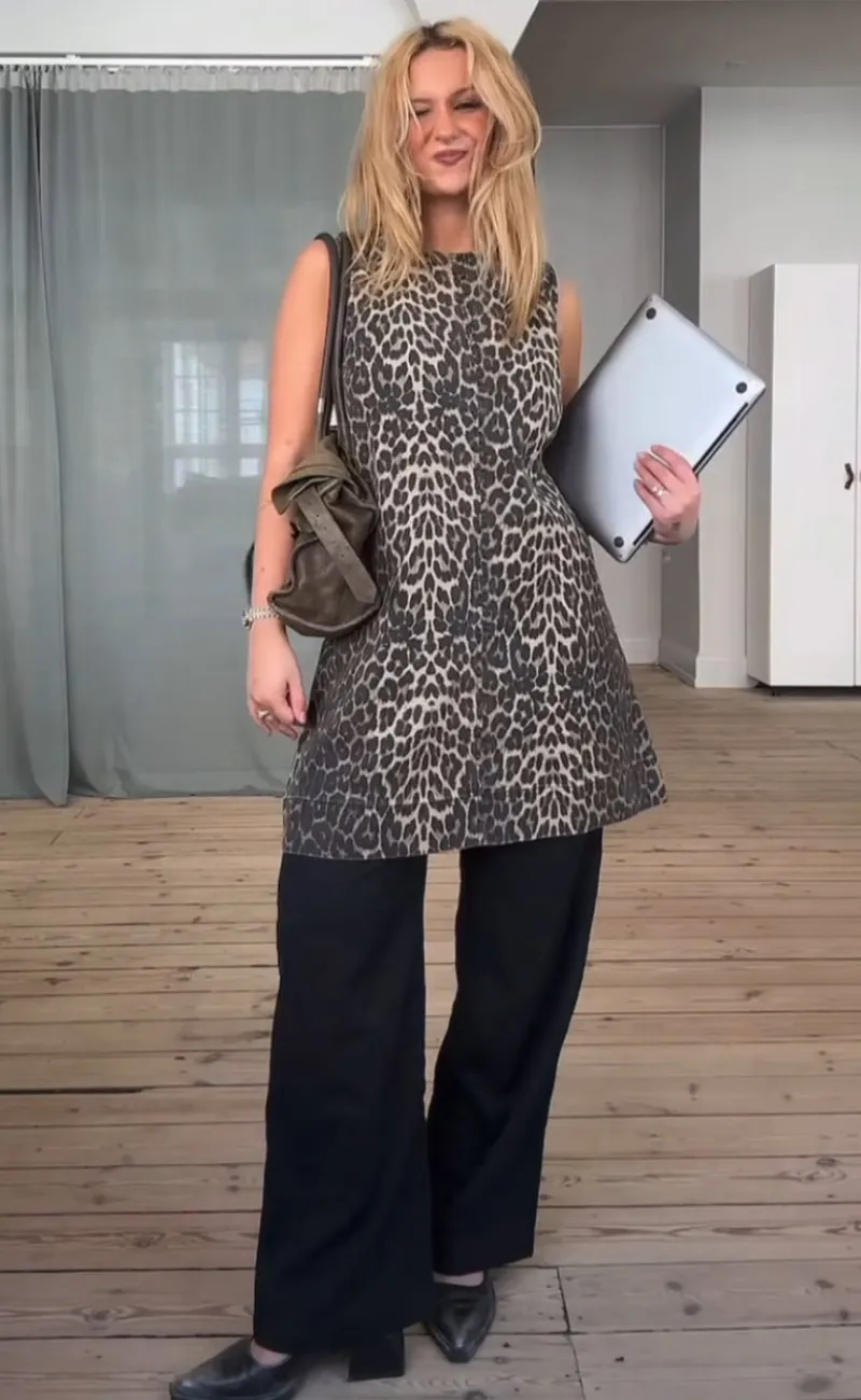 Best Kjole - Rhiann - Leopard Mist Kjoler