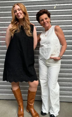 Online Kjole - Rhiann Scallop-G - Black Kjoler