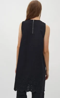 Online Kjole - Rhiann Scallop-G - Black Kjoler