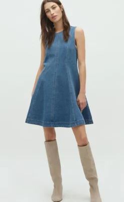 Hot Kjole - Rihann Peplum-G - Midt Vintage Brushing Kjoler