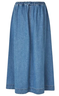 Best Nederdel - Junea-G - Mid Vintage Blue Nederdele