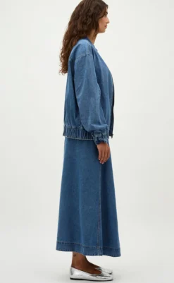 Best Nederdel - Junea-G - Mid Vintage Blue Nederdele