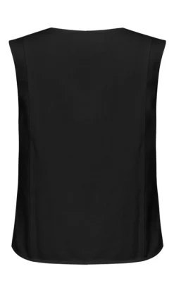 New Top - Ciana Scallop-G - Black T-shirts & Toppe