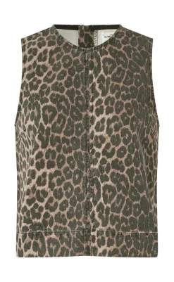 Discount Top - Rihne-G - Leopard Mist T-shirts & Toppe