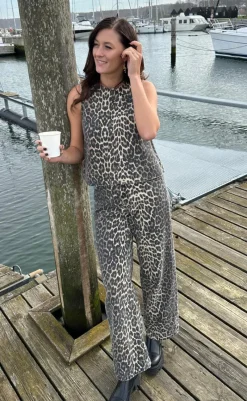 Discount Top - Rihne-G - Leopard Mist T-shirts & Toppe