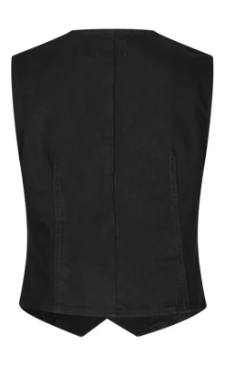 Clearance Vest - Flanina-G - Black Veste