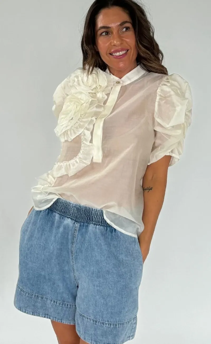 Clearance Bluse - Annsofi - Vanilla Bluser