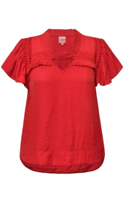 Clearance Bluse - Najah - Lipstick Bluser