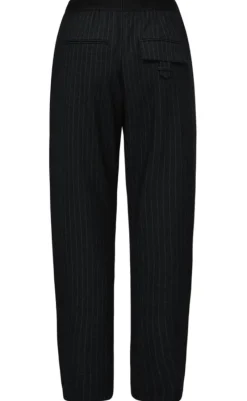 Outlet Bukser - Atalie - Dark Grey Stripes Bukser & Jeans