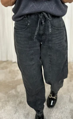 New Bukser - Brooke - Black Washed Bukser & Jeans