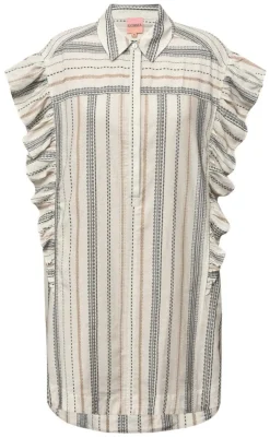 Best Kjole - Leonore - White/Sand/Black Kjoler