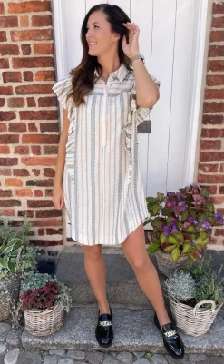 Best Kjole - Leonore - White/Sand/Black Kjoler