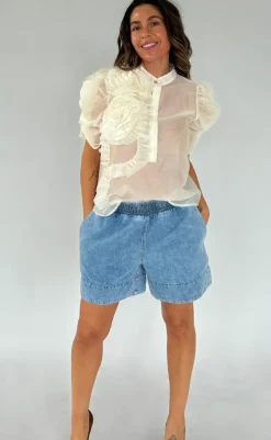 Best Shorts - Anniki - Denim Blue Shorts
