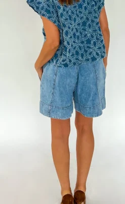 Best Shorts - Anniki - Denim Blue Shorts
