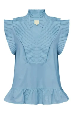 Best Top - Ann - Ice Blue T-shirts & Toppe