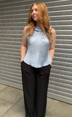 Online Top - Annamie - Light Blue T-shirts & Toppe