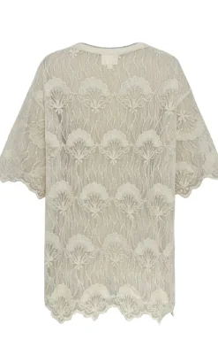 T-shirt - Aila - Creme T-shirts & Toppe