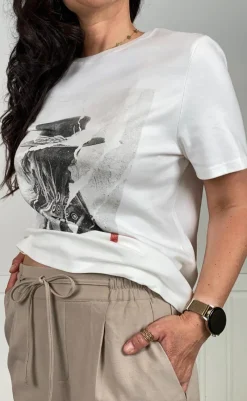 Online T-shirt - Isali - White T-shirts & Toppe