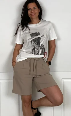 Online T-shirt - Isali - White T-shirts & Toppe