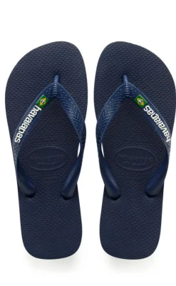 Best Klipklappere - Brasil Logo - Navy Blue Sandaler