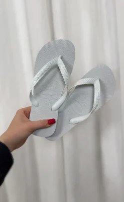 Outlet Klipklappere -  Top - White Sandaler|T-shirts & Toppe