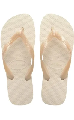 Klipklappere -  Top Senses - Beige Sandaler|T-shirts & Toppe