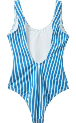 New Badedragt - Stripe Swim - King Blue Badetøj