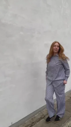 Best Bukser - Rønne Essential - Blue/White Stripe Bukser & Jeans