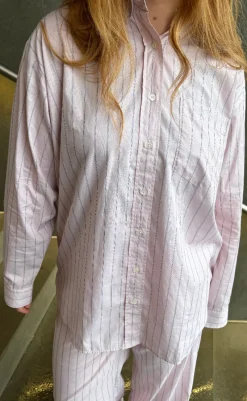 Discount Bukser - Holiday - Dusty Rose Stripe Bukser & Jeans