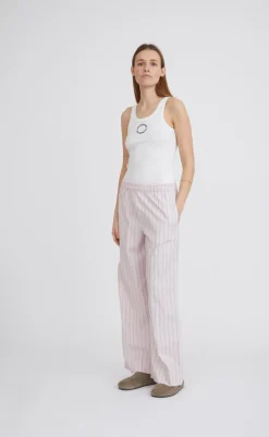 Discount Bukser - Holiday - Dusty Rose Stripe Bukser & Jeans