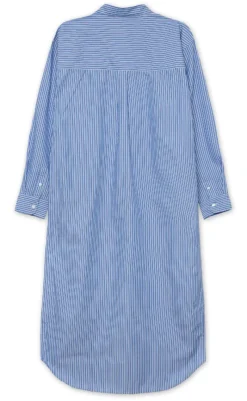 Hot Kjole - Sunday Shirt - Blue Stripe Kjoler
