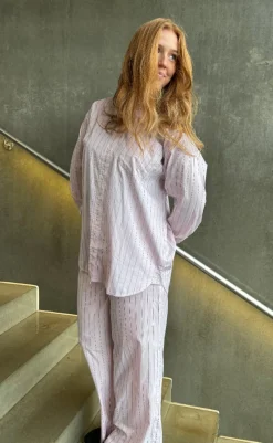 Clearance Skjorte - Holiday - Dusty Rose Stripe Skjorter