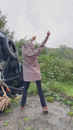 Discount Regnjakke - Rømø Long Unisex - Warm Grey Jakker & Frakker|Alt Overtøj