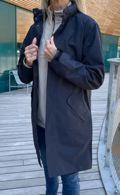 Discount Regnjakke - Rømø Long Unisex - Navy Jakker & Frakker|Alt Overtøj