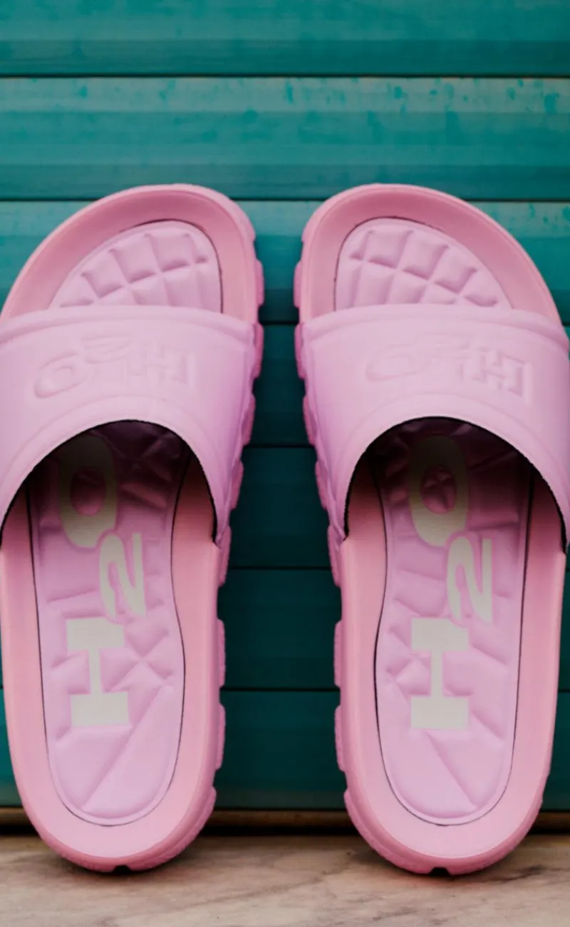 Online Sandal - Trek - Light Pink w. White Logo Sandaler