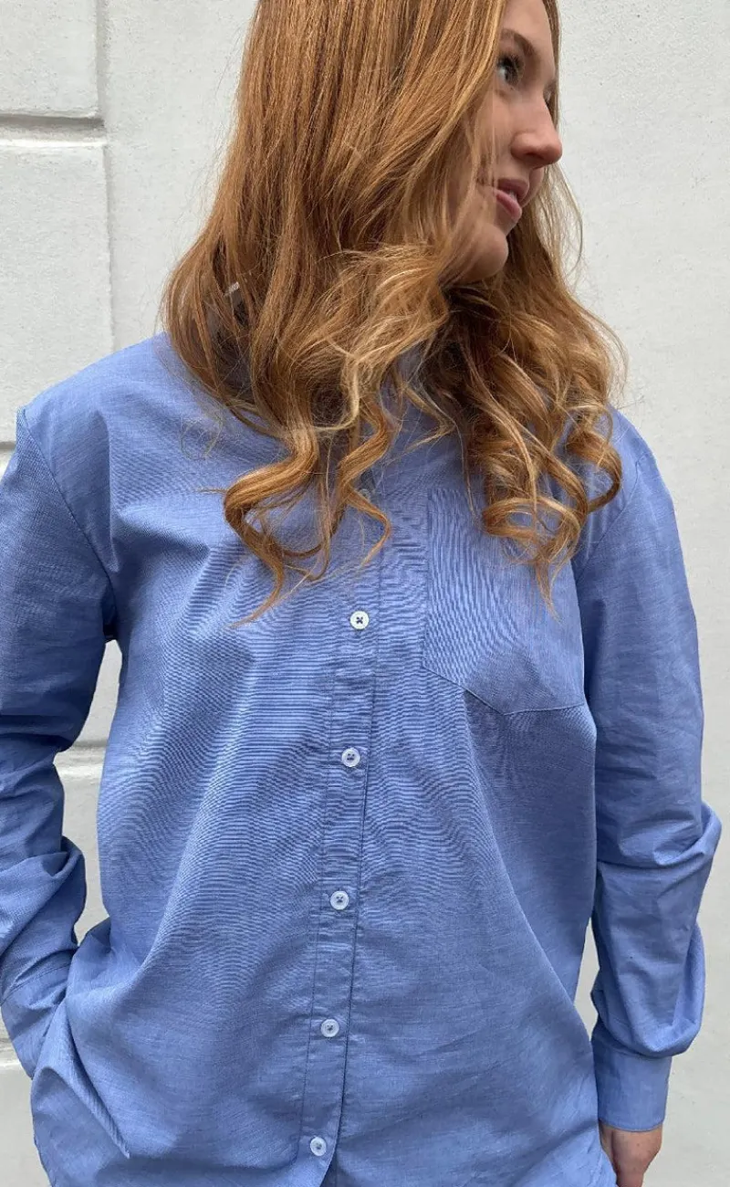 Online Skjorte - Rønne Essential LS - Blue Skjorter