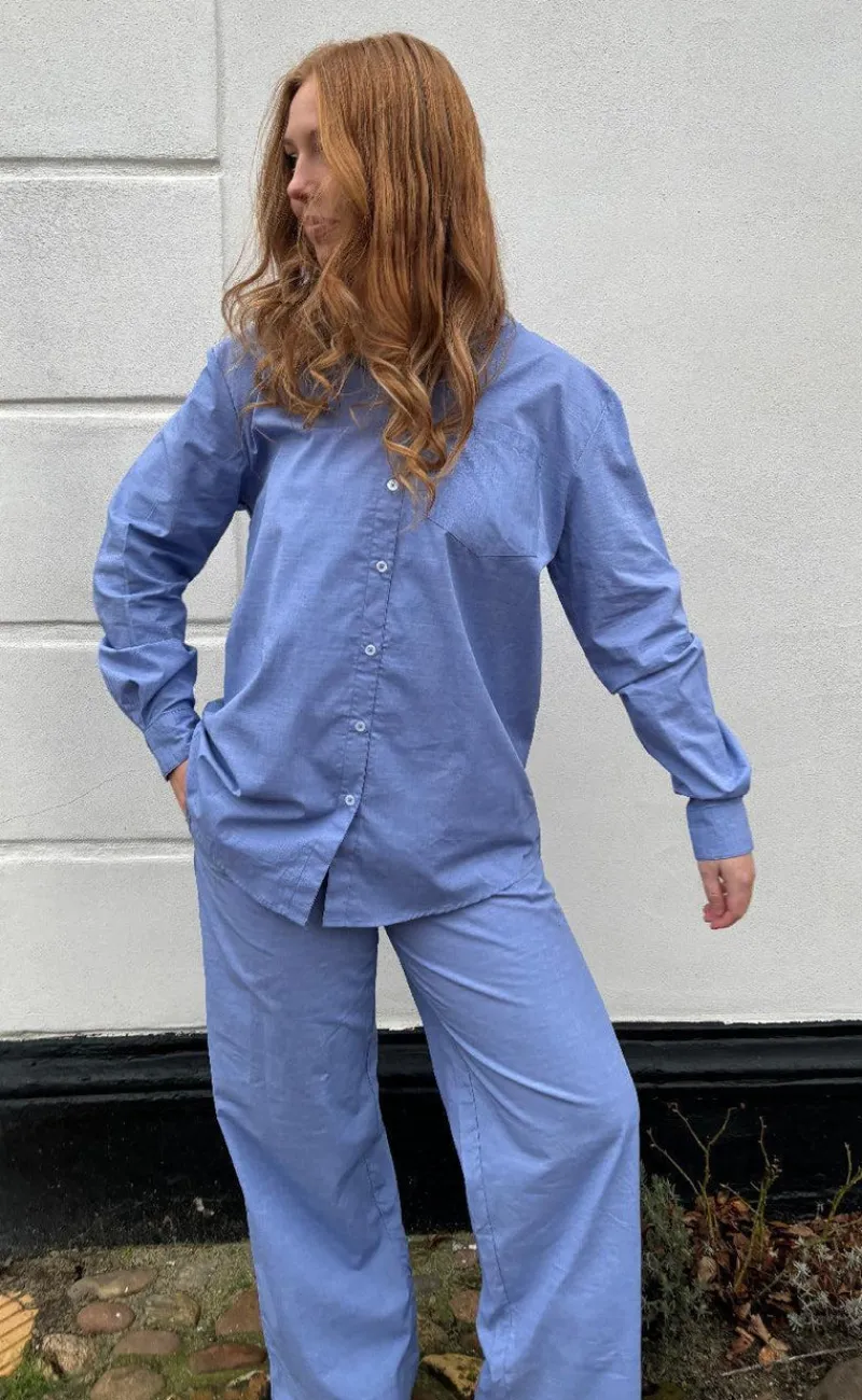 Online Skjorte - Rønne Essential LS - Blue Skjorter