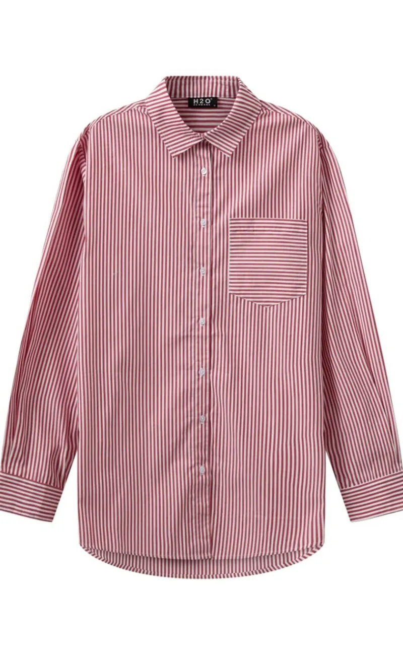 Discount Skjorte - Rønne Essential LS - Red/White Skjorter