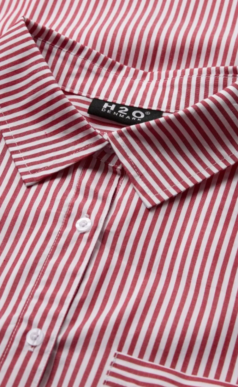 Discount Skjorte - Rønne Essential LS - Red/White Skjorter