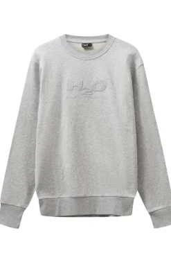 Clearance Sweater - Logo Sweat O'Neck - Lt. Grey Mel Striktrøjer & Sweat