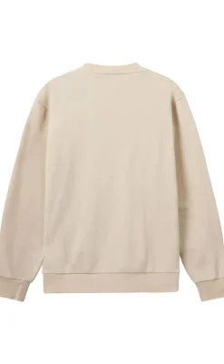 New Sweatshirt - Logo - Chalk/Grey Striktrøjer & Sweat