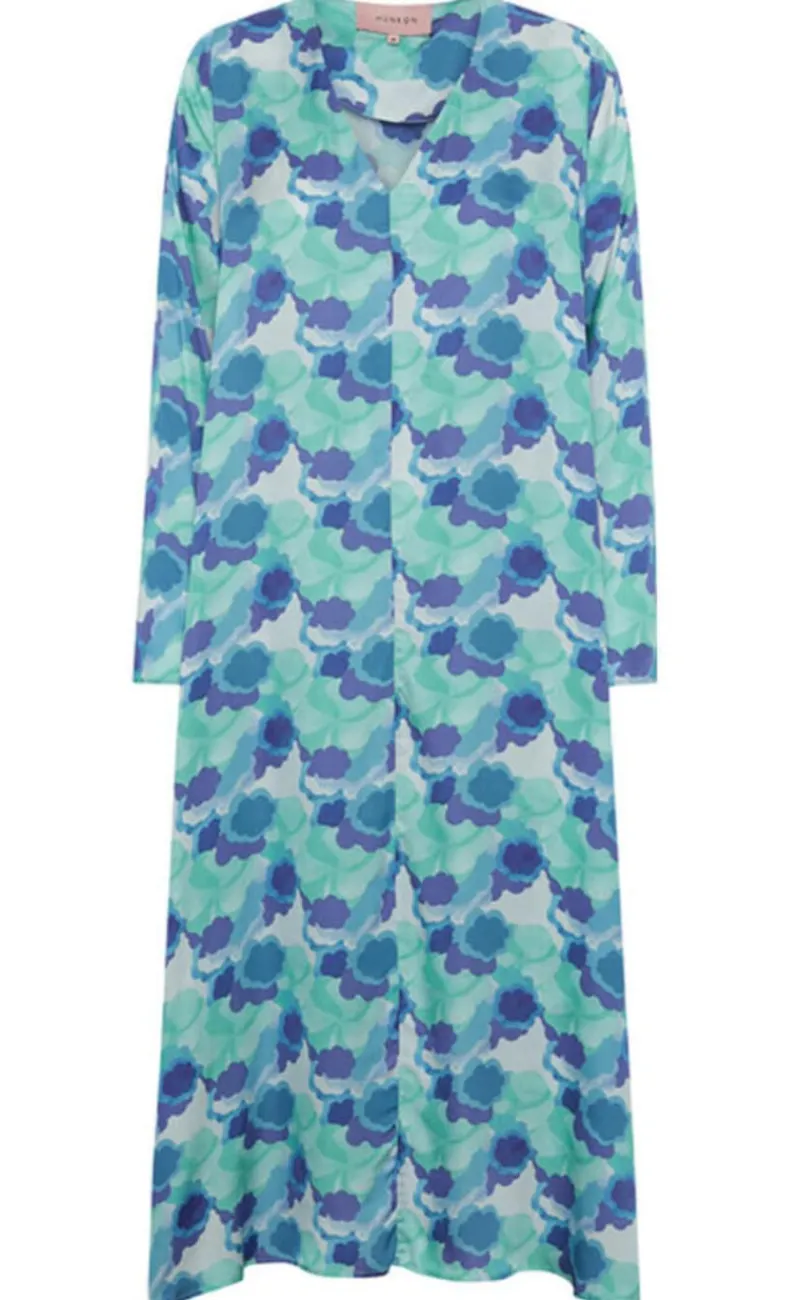 Discount Kjole - Luanna - Blue Art Print Kjoler