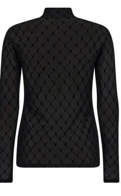 New Bluse - Mesh Turtle Neck - 9 Bluser